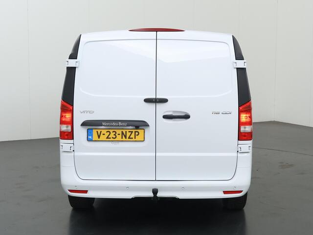 Mercedes-Benz VITO 116 CDI | Aut. | XL L3 | Select | 3 zits | Stoelverwarming | LED koplampen | Vloer en Wand Betimmering | LM Velgen | Cruise Control | Apple Carplay/Android Auto | Trekhaak 2500 KG. AHW | Certified