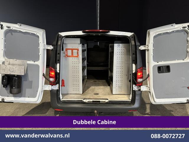 Mercedes-Benz VITO 116 CDI 164pk Automaat L3H1 Dubbele Cabine inrichting Euro6 Airco | 5-Zits | Camera | Apple Carplay 2500kg trekhaak, Cruisecontrol, Android Auto, Parkeersensoren