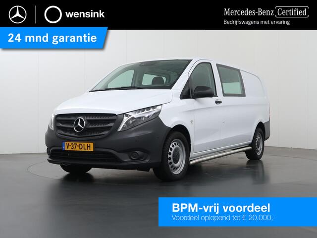 Mercedes-Benz VITO 116 CDI Extra Lang | Dubbel Cabine ¤57.995,- | Sidebars | LED | Trekhaak |