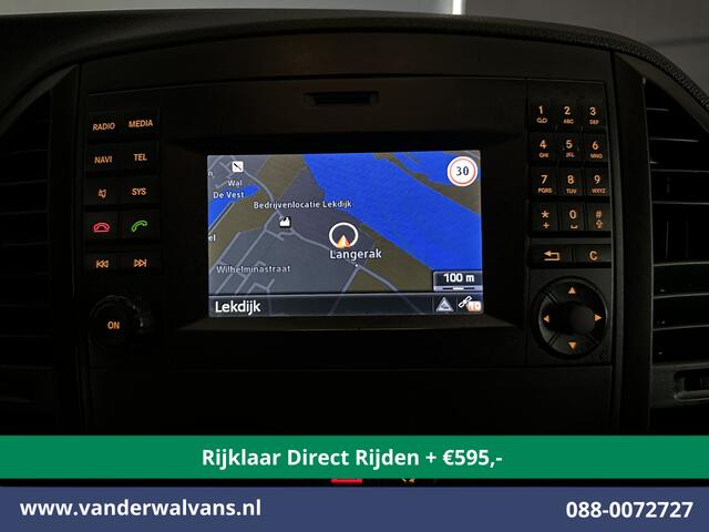 Mercedes-Benz VITO 114 CDI 136pk L2H1 *Rijklaar Direct Rijden* Euro6 Airco | Navigatie | Camera | LM Velgen Cruisecontrol, Bumper in de kleur, Parkeersensoren, Achterklep, Stoelverwarming, Bijrijdersbank, Inrichting