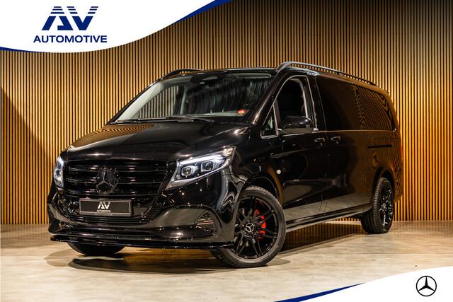 Mercedes-Benz VITO 119 CDI 4-MATIC DC L3 XL | AMG | L+R Schuifdeur | Dubbel cabine | 5-Zitter | Navigatie | CarPlay | Camera | Lederen bekleding | Stoelverwarming | 2500 kg trekgewicht | Trekhaak | Multibeam Led | PDC V+A