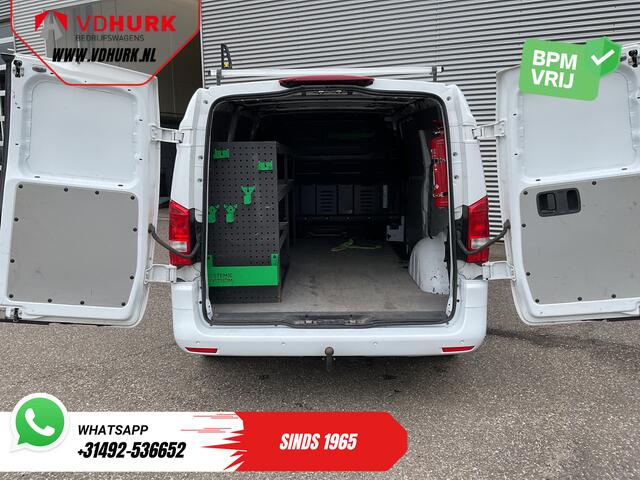 Mercedes-Benz VITO 119 CDI Aut. L3 LED/ Carplay/ Stoelverw./ Standkachel/ Navi/ Cruise/ Camera/ Airco/ 17"LMV/ PDC/ Dakdragers/ Trekhaak
