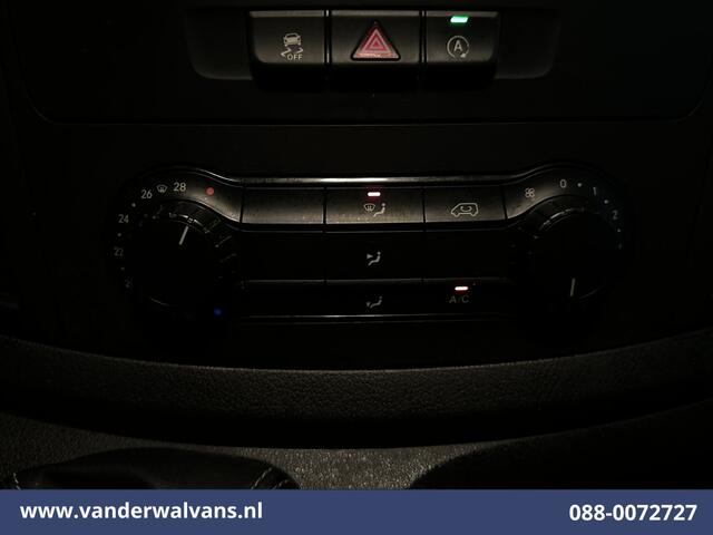 Mercedes-Benz VITO 116 CDI 164pk L3H1 Euro6 Airco | Camera | Cruisecontrol | LED | 2500kg Trekhaak Parkeersensoren, Stoelverwarming, Bijrijdersbank