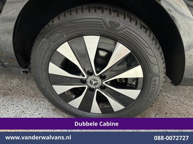 Mercedes-Benz VITO 116 CDI 164pk 9G-Tronic Automaat L2H1 Dubbele Cabine Fabrieksgarantie Euro6 Airco | 2x Zijdeur | 5-Zits | Camera | Navigatie LED, LM Velgen, 2500kg Trekhaak, Adaptieve Cruisecontrol, Parkeersensoren, MBUX