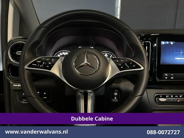 Mercedes-Benz VITO 116 CDI 164pk 9G-Tronic Automaat L2H1 Dubbele Cabine Fabrieksgarantie Euro6 Airco | 2x Zijdeur | 5-Zits | Camera | Navigatie LED, LM Velgen, 2500kg Trekhaak, Adaptieve Cruisecontrol, Parkeersensoren, MBUX