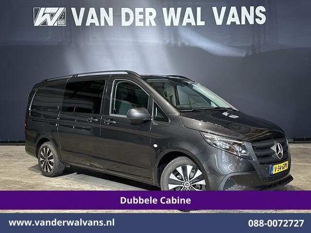 Mercedes-Benz VITO 116 CDI 164pk 9G-Tronic Automaat L2H1 Dubbele Cabine Fabrieksgarantie Euro6 Airco | 2x Zijdeur | 5-Zits | Camera | Navigatie LED, LM Velgen, 2500kg Trekhaak, Adaptieve Cruisecontrol, Parkeersensoren, MBUX