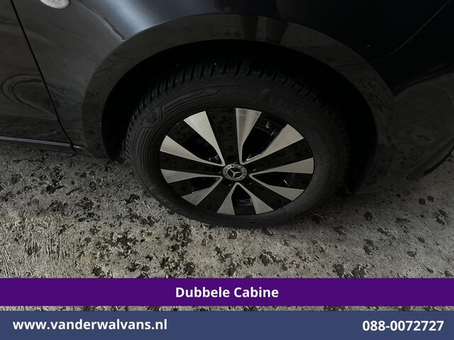 Mercedes-Benz VITO 116 CDI 164pk 9G-Tronic Automaat L2H1 Dubbele Cabine Fabrieksgarantie Euro6 Airco | 2x Zijdeur | 5-Zits | Camera | Navigatie LED, LM Velgen, 2500kg Trekhaak, Adaptieve Cruisecontrol, Parkeersensoren, MBUX