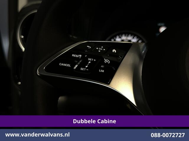 Mercedes-Benz VITO 116 CDI 164pk 9G-Tronic Automaat L2H1 Dubbele Cabine Fabrieksgarantie Euro6 Airco | 2x Zijdeur | 5-Zits | Camera | Navigatie LED, LM Velgen, 2500kg Trekhaak, Adaptieve Cruisecontrol, Parkeersensoren, MBUX