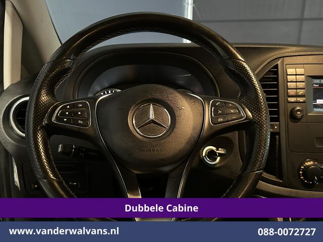 Mercedes-Benz VITO 116 CDI 164pk L2H1 Dubbele Cabine Euro6 Airco | 5-Zits | Navigatie | Camera | Cruisecontrol LM velgen, Trekhaak, Sidebars, Leder, Parkeersensoren, Dakdragers