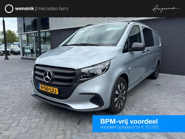 Mercedes-Benz VITO 119 CDI XL L3 | PRO | AUT. | MULTI-BEAM LED | DUBBEL CABINE + 2X ZIJSCHUIFDEUR |ACHTERDEUREN | ALARM | DODEHOEKDETECTIE | TREKHAAK | SPOORASSISTENT | CHROOM INTERIEUR PAKKET | CERTIFIED | Apple Carplay