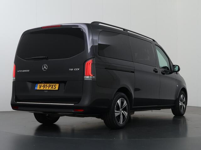 Mercedes-Benz VITO 119 CDI | SELECT | 190 PK AUTOMAAT | DUBBEL CABINE | NAVIGATIE | ACHTERUITRIJCAMERA | MULTI-BEAM LED LAMPEN | CRUISE CONTROL | AIRCO | 17" VELGEN | 2X ZIJSCHUIFDEUR | CERTIFIED