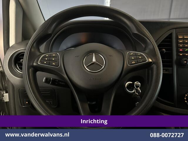 Mercedes-Benz VITO 114 CDI 136pk L2H1 Inrichting Euro6 Airco | Camera | Navigatie | Cruisecontrol | Trekhaak Bijrijdersbank, Achterklep