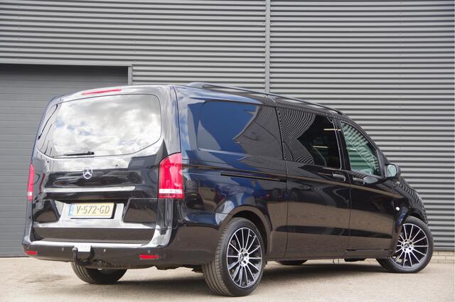 Mercedes-Benz VITO 116 CDI XL L3 AUT. DC-5P, LED, LEDER, 19'' LMV, TREKHAAK, STOELVERWARMING, NAP, CRUISE, CAMERA, CLIMA, NL AUTO, DUBBELE CABINE, DUBBEL CABINE