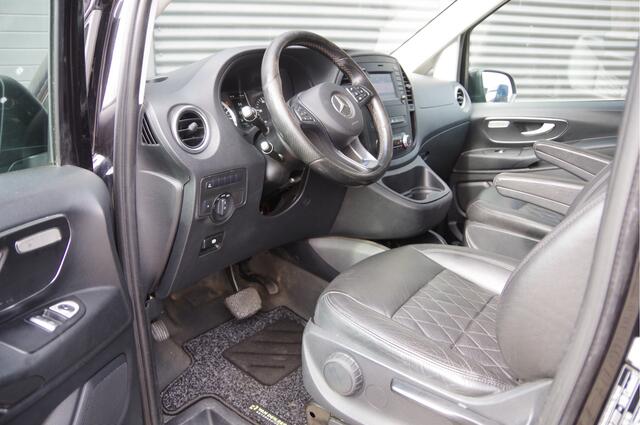 Mercedes-Benz VITO 116 CDI XL L3 AUT. DC-5P, LED, LEDER, 19'' LMV, TREKHAAK, STOELVERWARMING, NAP, CRUISE, CAMERA, CLIMA, NL AUTO, DUBBELE CABINE, DUBBEL CABINE
