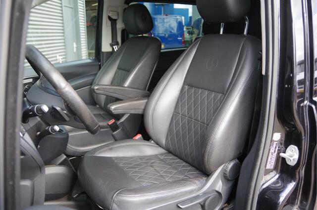 Mercedes-Benz VITO 116 CDI XL L3 AUT. DC-5P, LED, LEDER, 19'' LMV, TREKHAAK, STOELVERWARMING, NAP, CRUISE, CAMERA, CLIMA, NL AUTO, DUBBELE CABINE, DUBBEL CABINE