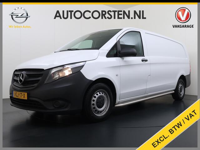 Mercedes-Benz VITO 110CDI Extra Lang 3-Persoons Camera Oprijplaat Airco Bluetooth Licht-/regensensor Betonplex Vloer Wandbetimmering Sidebars Euro 6 Origineel Nederlandse Auto