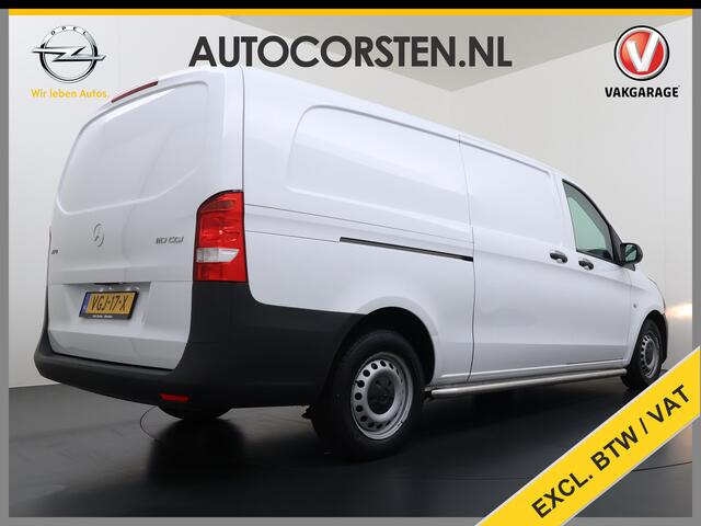 Mercedes-Benz VITO 110CDI Extra Lang 3-Persoons Camera Oprijplaat Airco Bluetooth Licht-/regensensor Betonplex Vloer Wandbetimmering Sidebars Euro 6 Origineel Nederlandse Auto