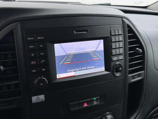 Mercedes-Benz VITO 110CDI Extra Lang 3-Persoons Camera Oprijplaat Airco Bluetooth Licht-/regensensor Betonplex Vloer Wandbetimmering Sidebars Euro 6 Origineel Nederlandse Auto