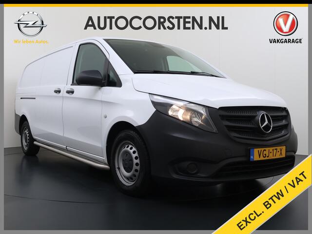 Mercedes-Benz VITO 110CDI Extra Lang 3-Persoons Camera Oprijplaat Airco Bluetooth Licht-/regensensor Betonplex Vloer Wandbetimmering Sidebars Euro 6 Origineel Nederlandse Auto