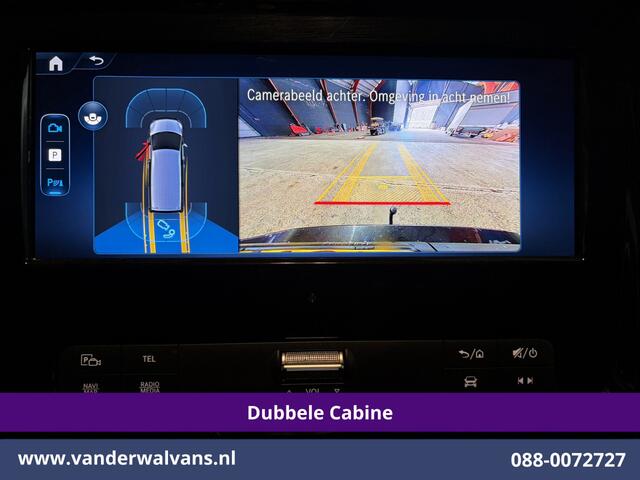 Mercedes-Benz VITO 116 CDI 164pk 9G-Tronic Automaat L3H1 Dubbele Cabine Euro6 Airco | 6-Zits | 2x zijdeur | Camera Adaptieve Cruisecontrol, LM Velgen, Stoelverwarming, Leder, 2500kg Trekhaak, Parkeersensoren