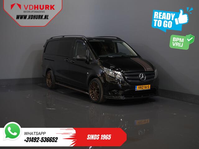 Mercedes-Benz VITO 114 CDI Aut. DC Dubbel Cabine Buffl Leder/ 2x Schuifdeur/ Carplay/ Navi/ Spoiler/ Frontlip/ Sidebars/ 18"LMV/ Cruise/ Airco