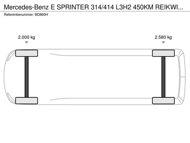 Mercedes-Benz eSprinter 314/414 L3H2 450KM REIKWIJDTE WLTP PRO 113kWh Airco Cruisecontrol