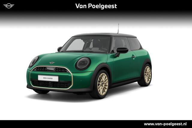 Mini COOPER 1.5 Cooper C Favoured | Pakket M | Dak en spiegelkappen in Jetblack