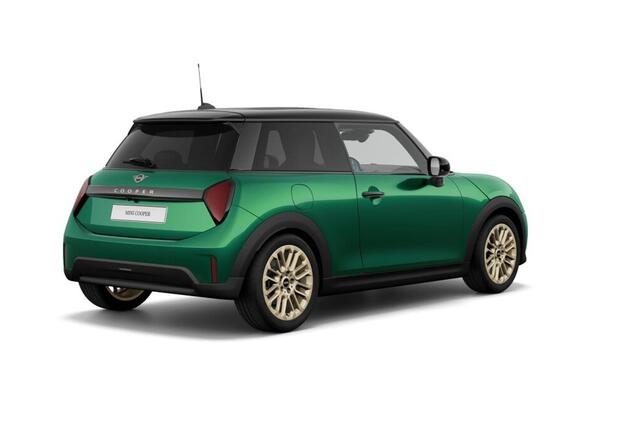 Mini COOPER 1.5 Cooper C Favoured | Pakket M | Dak en spiegelkappen in Jetblack