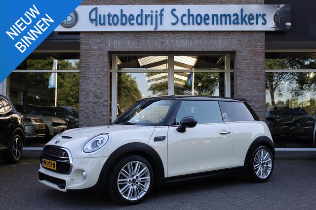 Mini COOPER S 3-Deurs 2.0 Chili LEER SFEERVERLICHTING RUIT+STOELVERWARMING UNION-JACK STUURFLIPPERS CRUISE PDC CLIMA 17"LMV DUO-TONE