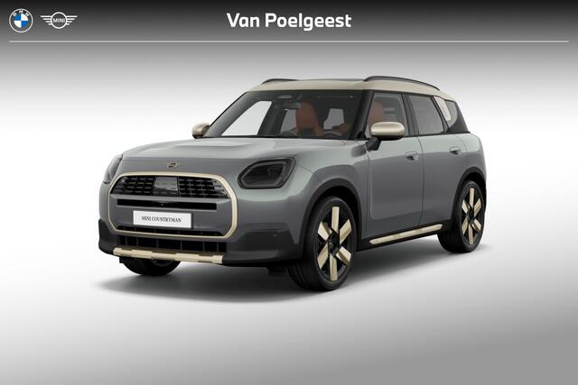 Mini COUNTRYMAN C Favoured XL | Dak en spiegelkappen in Vibrant Silver | 20" LM Windmill Spoke 2-tone | Trekhaak met elektrisch wegklapbare kogel | Glazen Panoramadak | Extra getint glas in achterportierruiten en achterruit