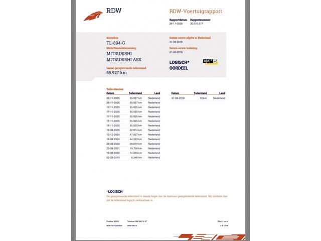 Mitsubishi ASX 1.6 Cleartec - nap! - airco - cruise - 1e eigenaar -