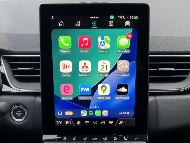 Mitsubishi ASX 1.8 HEV AT Black Edition / ¤2.000,- Voordeel Op De Nieuwprijs / Black Edition / Apple Carplay&Android Auto / Elektrische Climate Control / Stoelverwarming / Lichtmetalen Velgen 18" /