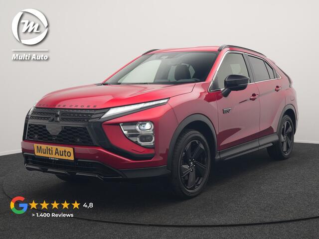 Mitsubishi ECLIPSE Cross 2.4 Black Edition Plug In Hybrid 188pk Dealer O.H. PHEV | Trekhaak Afn. | 360 Camera | Adaptive Cruise | Sportstoelen & Stuur Verwarmd | Navigatie Via TomTom | Apple Carplay | Keyless | Blis | DAB |