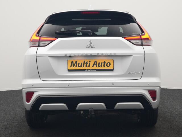 Mitsubishi ECLIPSE Cross 2.4 Instyle PHEV 188pk Dealer O.H | Trekhaak Afn. | Panodak | Adaptive Cruise | 360 Camera | Lederen Sportstoelen & Stuur Verwarmd | Keyless | Apple Carplay | Blis | Navigatie | Lane Assist | Plug In Hybrid