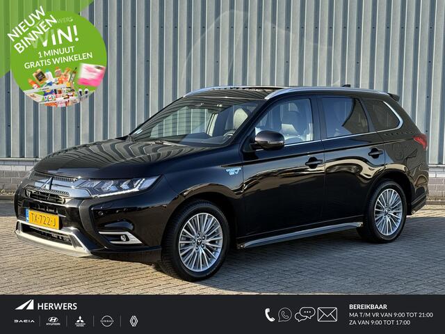 Mitsubishi OUTLANDER 2.4 PHEV Instyle / 1e Eigenaar / Sportpakket / Stoel/Stuurverwarming / Schuif/Kantel dak / Lederen bekleding / Trekhaak /