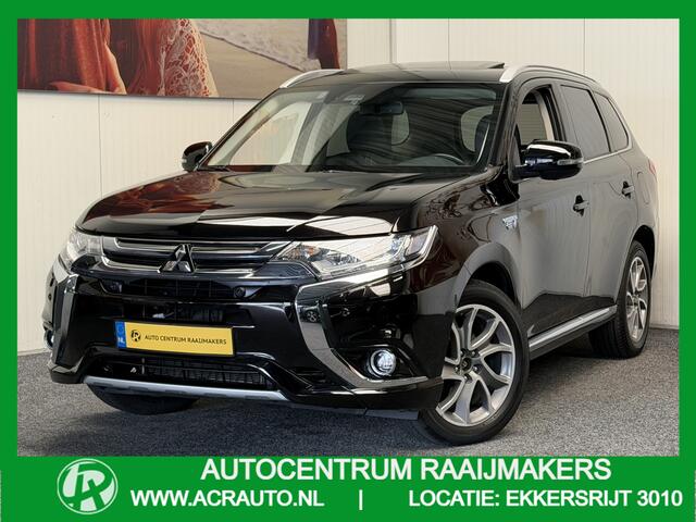 Mitsubishi OUTLANDER 2.0 PHEV Prestige 4WD NAVIGATIE LEDER ADAPTIVE CRUISE CONTROL PANORAMA SCHUIF/KANTELDAK KEYLESS GO RIJSTROOKSENSOREN DODEHOEKSENSOREN RONDOMZICHT CAMRERA ZEER MOOI !!