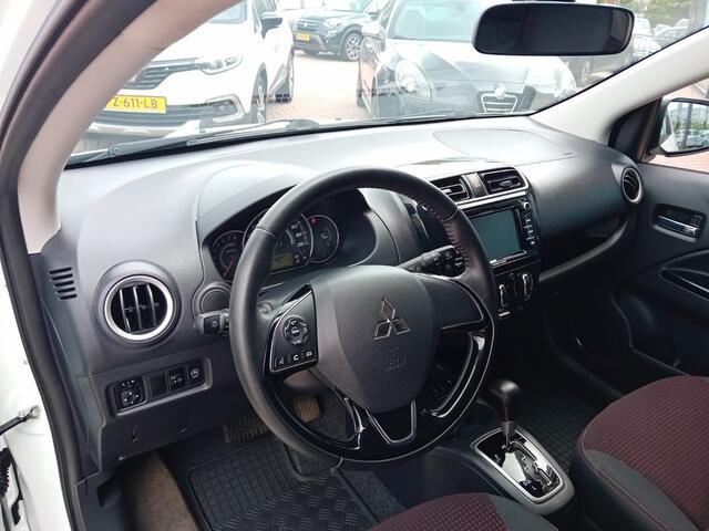 Mitsubishi SPACE STAR 1.2 Active Automaat, Airco, Carplay/Android auto, Bluetooth, Navigatie, Stoelverwarming, Centrale vergrendeling met AB, Elektrische ramen en spiegels, Lichtmetalen velgen, BOVAG