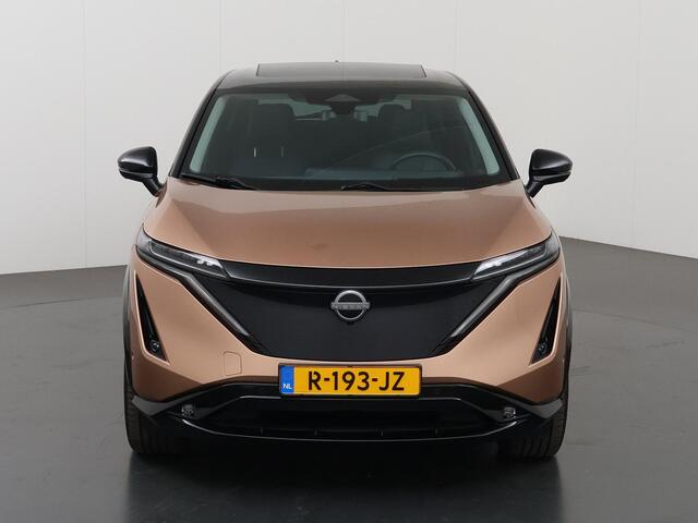 Nissan Ariya Evolve 91 kWh | Luxe bekleding | Apple Carplay/Android Auto | HUD | Panoramadak | 360 camera | Dodehoek detectie | Cruise control Adaptief | Warmtepomp |