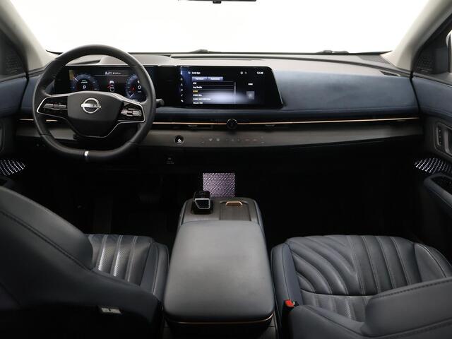 Nissan Ariya Evolve 91 kWh | Luxe bekleding | Apple Carplay/Android Auto | HUD | Panoramadak | 360 camera | Dodehoek detectie | Cruise control Adaptief | Warmtepomp |