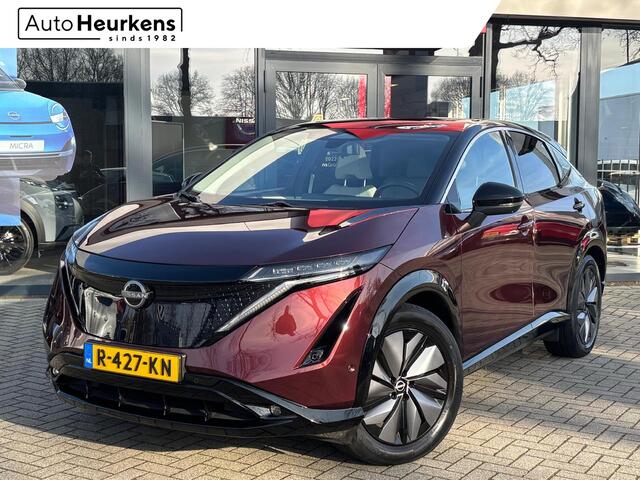 Nissan Ariya Evolve 87 kWh | | 360° RONDOMZICHT CAMERA | HEAD-UP DISPLAY | BOSE AUDIO | STOELVERWARMING | SCHUIFDAK | TREKHAAK |