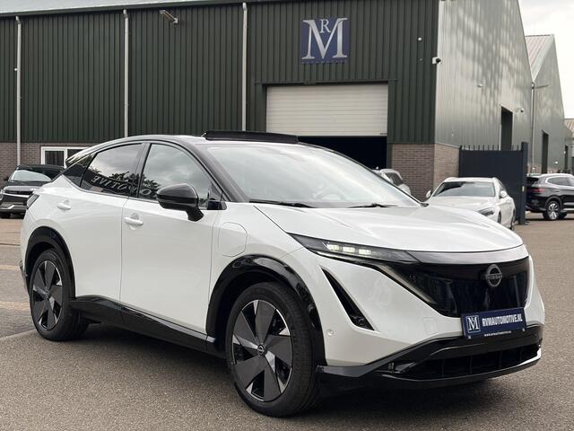 Nissan Ariya e-4ORCE Evolve 91 kWh | TOPSTAAT | NISSAN DEALER ONDERHOUDEN | PANODAK | STOELVERWARMING+ VENTILATIE| BOSE AUDIO| HEAD-UP DISPLAY| AFNEEMBARE TREKHAAK| ELEKTRISCHE ACHTERKLEP| SUPER COMPLEET!|