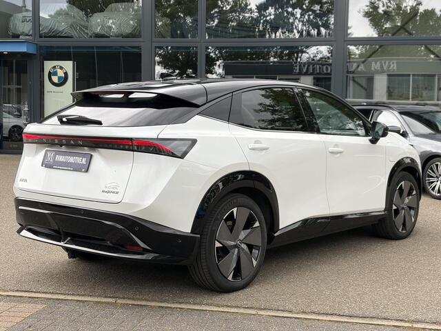 Nissan Ariya e-4ORCE Evolve 91 kWh | TOPSTAAT | NISSAN DEALER ONDERHOUDEN | PANODAK | STOELVERWARMING+ VENTILATIE| BOSE AUDIO| HEAD-UP DISPLAY| AFNEEMBARE TREKHAAK| ELEKTRISCHE ACHTERKLEP| SUPER COMPLEET!|