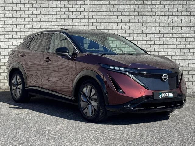 Nissan Ariya Evolve 91 kWh | Stoelverwarming + Ventilatie | BOSE-Audio | Schuif-/kanteldak | 360° Camera | Trekhaak | Stuurverwarming |