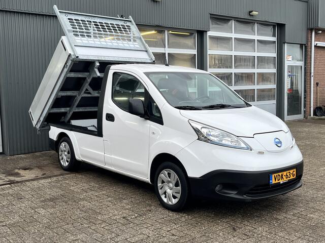 Nissan E-NV200 Business 40 kWh Elektrische Kipper Openlaadbak met Airco Cruise controle Telefoonverbinding 2-Persoons Kieper Pick-up P-up Ex gemeente