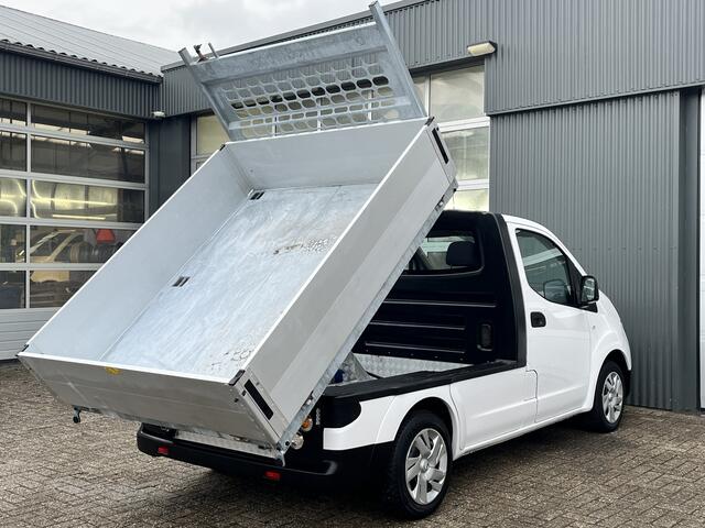 Nissan E-NV200 Business 40 kWh Elektrische Kipper Openlaadbak met Airco Cruise controle Telefoonverbinding 2-Persoons Kieper Pick-up P-up Ex gemeente