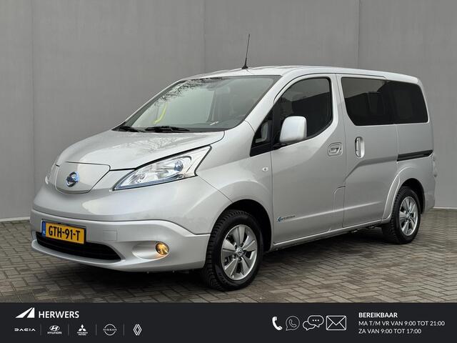 Nissan E-NV200 Evalia Connect Edition / Invalide Auto - Rolstoelvervoer / Automaat / 5 Zitplaatsen + Rolstoelplek / Hoogteverstelbaar / Camera / Navigatie / Stoel & Stuurverwarming /