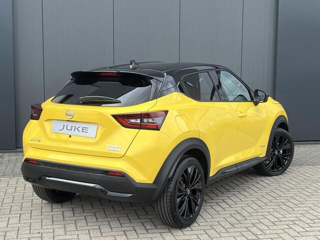 Nissan JUKE 1.6 Hybrid 143 N-Sport |NU BIJ ONS IN DE SHOWROOM DE NIEUWE JUKE N-SPORT IN YELLOW METALLIC EN CARBON BLACK DAK|