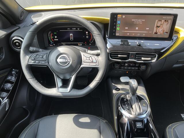 Nissan JUKE 1.6 Hybrid 143 N-Sport |NU BIJ ONS IN DE SHOWROOM DE NIEUWE JUKE N-SPORT IN YELLOW METALLIC EN CARBON BLACK DAK|