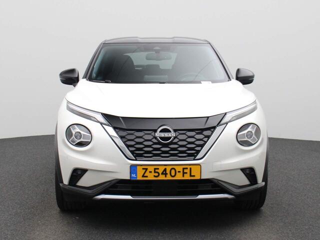 Nissan JUKE 1.6 Hybrid N-Design 143pk | Automaat | Navigatie | Achteruitrijcamera | Half-Leder | Parkeersensoren voor & achter