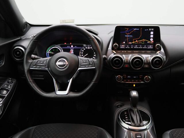 Nissan JUKE 1.6 Hybrid N-Design 143pk | Automaat | Navigatie | Achteruitrijcamera | Half-Leder | Parkeersensoren voor & achter